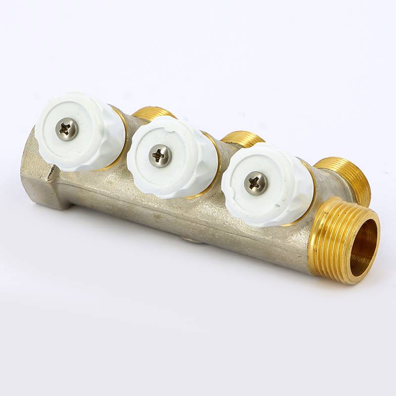 Коллектор с вентилями Emmeti 3/4 3 выхода M24x19 36 мм 01307265