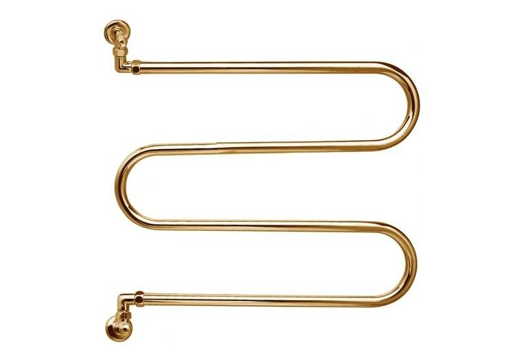 Полотенцесушитель водяной Margaroli Vento 400 600x125x632 мм золото 400GO