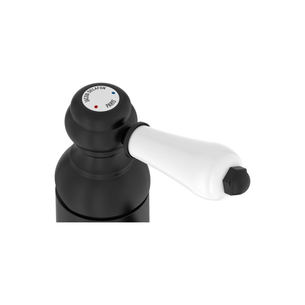 Смеситель для раковины Jacob Delafon Louise без донного клапана матовый черный E24360-BL