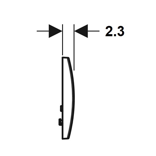 Смывная клавиша Geberit Delta01 для двойного смыва альпийский белый 115.107.11.1