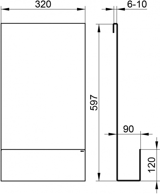 Полочка для душа навесная KEUCO Universalartikel черный матовый 24951370000
