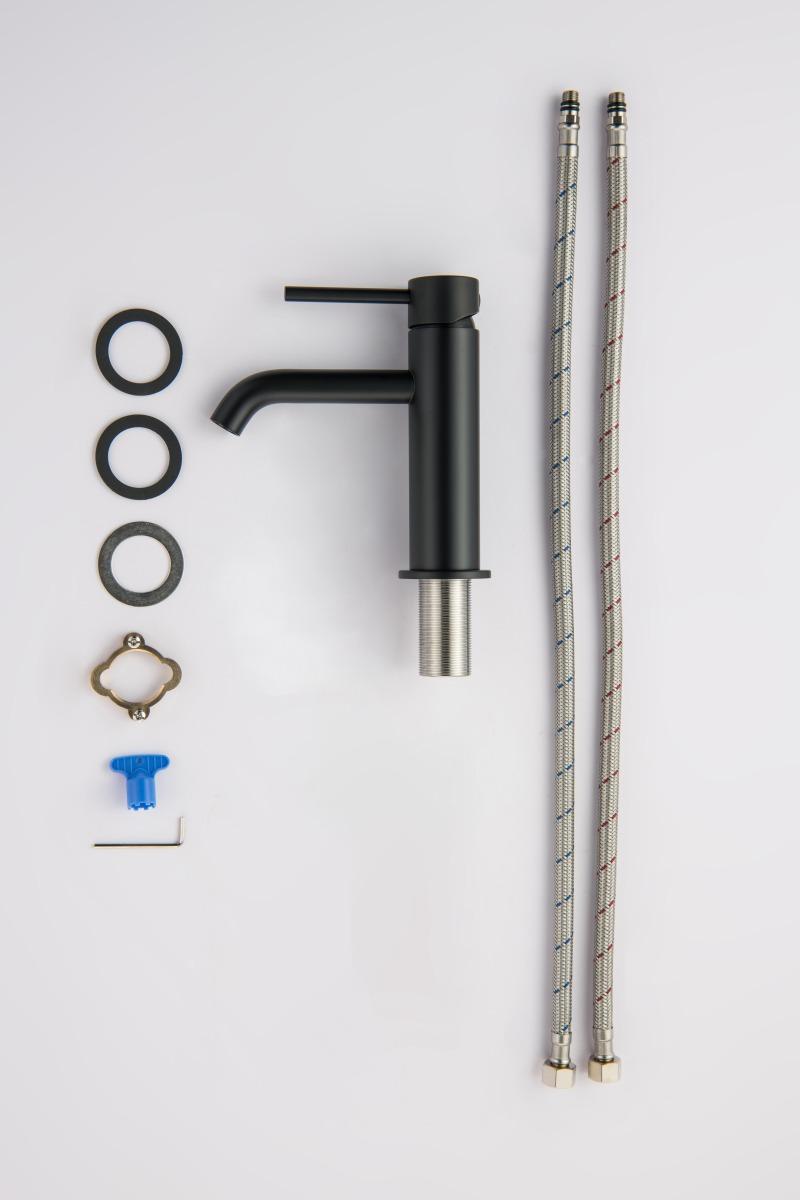 Набор смесителей 3 в 1 Aquanet Европа AQ1331MB (AQ1310MB+AQ1360MB+AQ2012MB) AQ1331MB