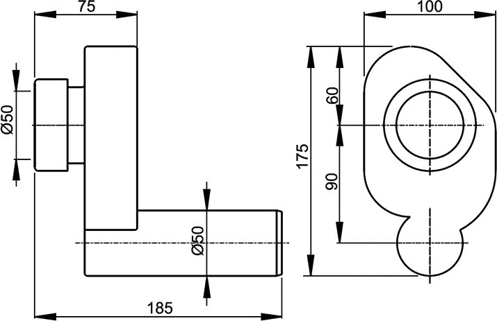 Сифон для писсуара Jika Golem горизонтальный 9200.3.000.000.1