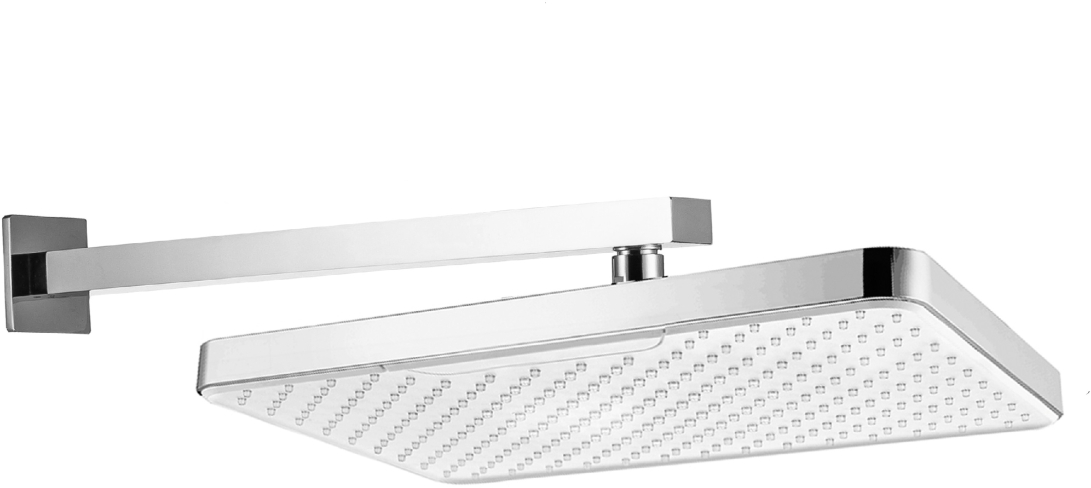 Верхний душ Aquanet AQ2081CR прямоугольный настенный 305х205х25 мм хром AQ2081CR
