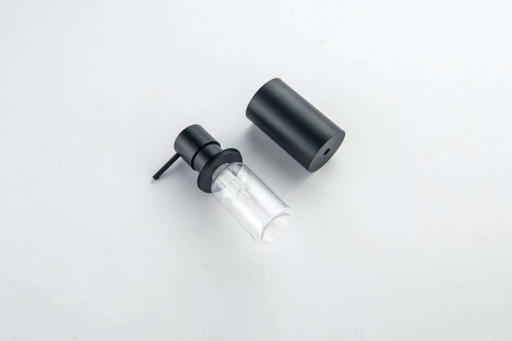 Дозатор для мыла настольный Aquanet Оберон матовый черный AQ4229MB