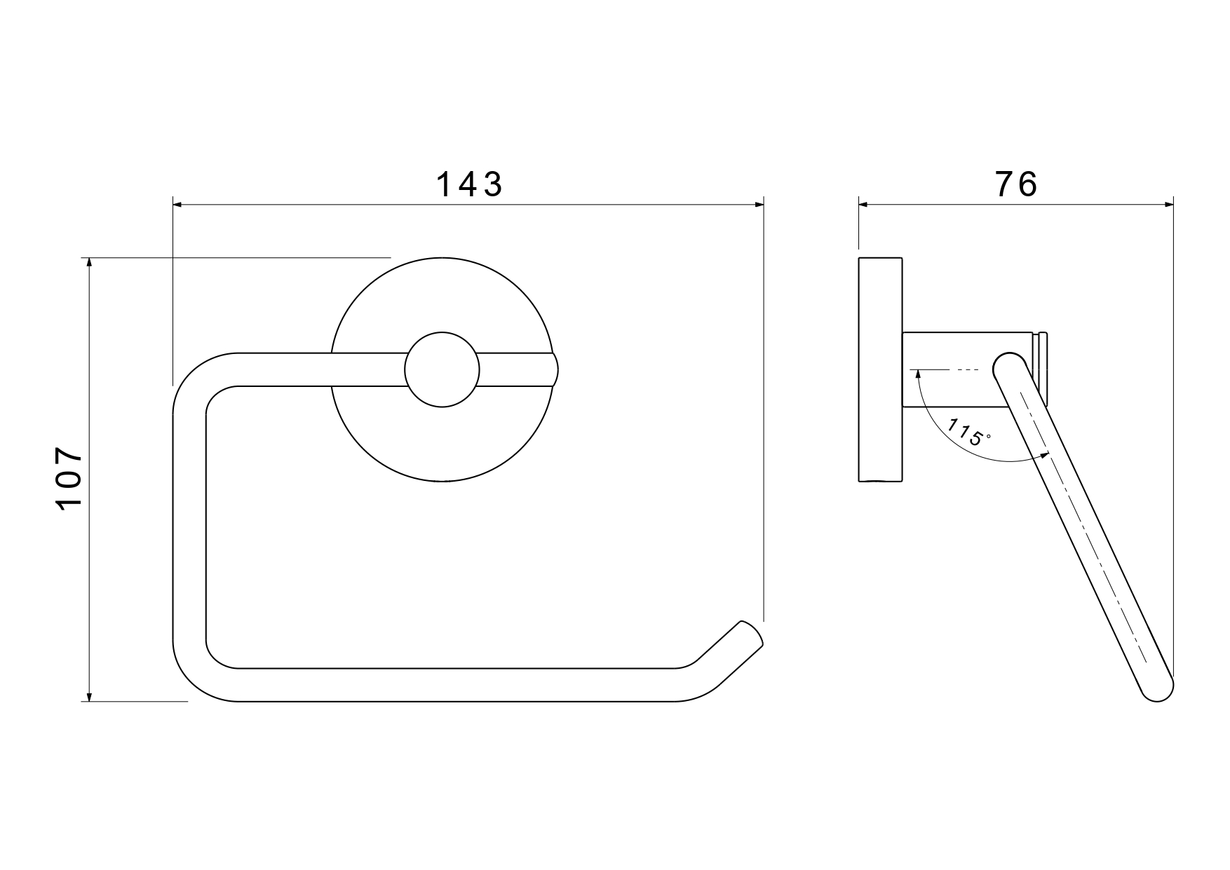Бумагодержатель квадратный Aquanet Europa шлифованное золото AQ4118BG