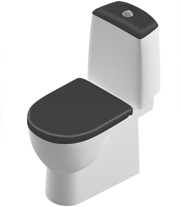 Унитаз-компакт Sanita Luxe Best Comfort Черный WC.CC/Best/2-DM/BLK.G/S1