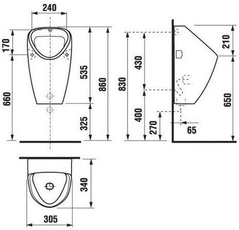Писсуар Jika Golem с внутренним подводом 4306.0.000.000.1