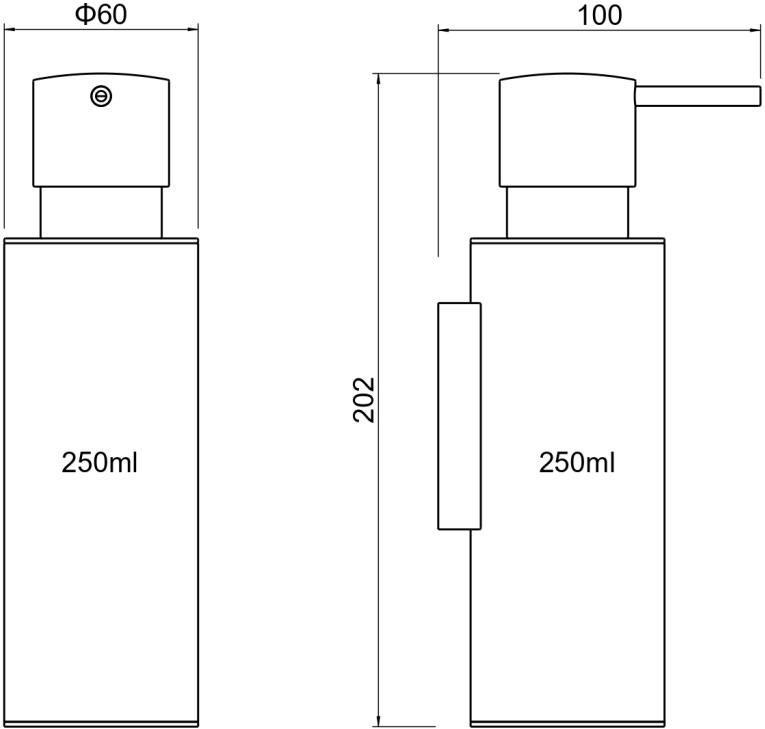 Дозатор для жидкого мыла Aquanet Оберон хром AQ4205CR