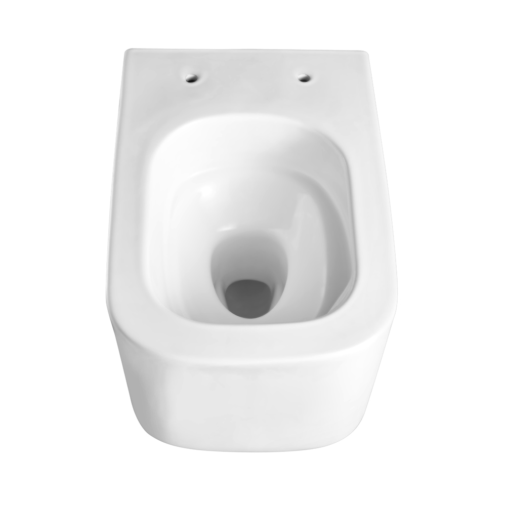 Унитаз подвесной Aquanet Квадро Tornado безободковый с сиденьем микролифт AQ1515T-00