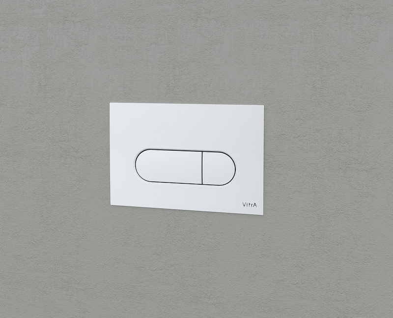 Комплект 4 в 1 VitrA Normus унитаз подвесной с инсталляцией и панелью белый глянец 9773B003-7207