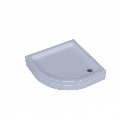 Поддон душевой D-Pol акриловый 1/4 круга 90x90x15 см с ножками и панелью DPA-0000004