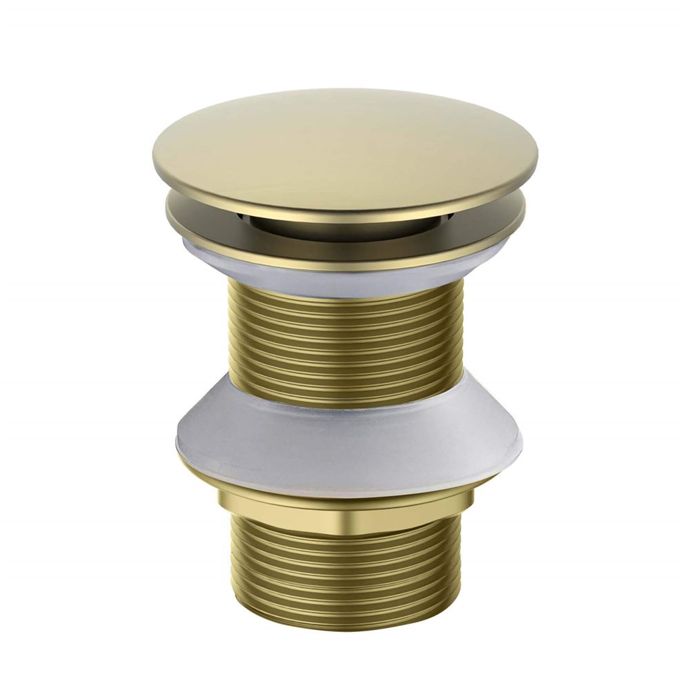 Донный клапан Aquatek Push-open без перелива шлифованное золото AQ6003BG