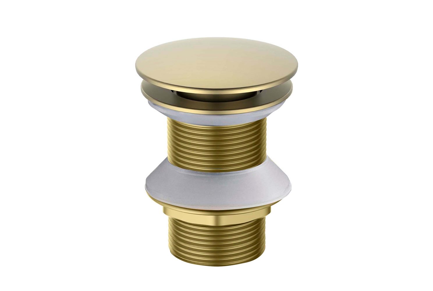 Донный клапан Aquatek Push-open без перелива шлифованное золото AQ6003BG