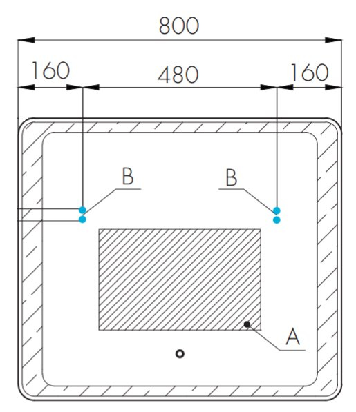Зеркало Aquaton Соул 800x700 мм 1A252702SU010