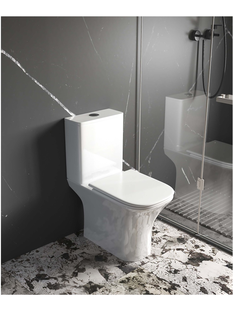 Унитаз напольный безободковый Aquatek Optima Square 665x345x775 мм AQ4411-00