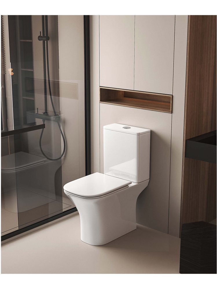 Унитаз напольный безободковый Aquatek Optima Square 665x345x775 мм AQ4411-00