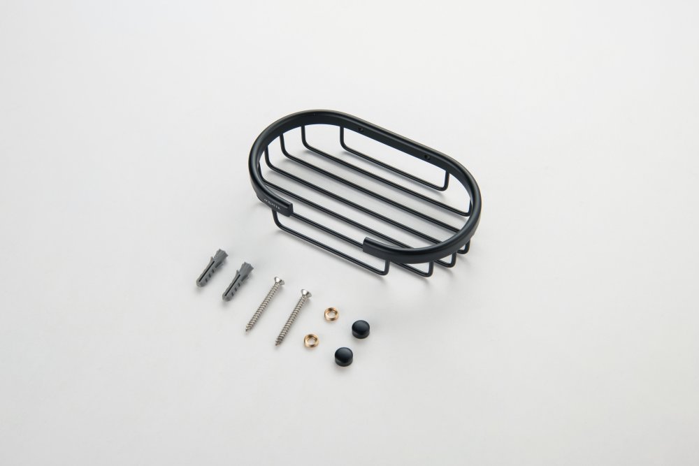 Мыльница-решетка Aquanet AQ4956MB матовый черный AQ4956MB