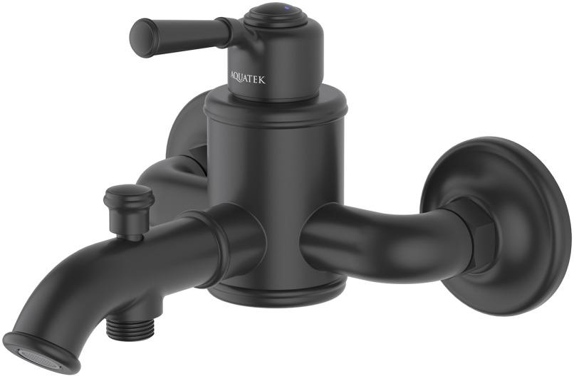 Набор смесителей 3 в 1 Aquanet Классик матовый черный AQ1510MB/AQ1540MB/AQ2020MB AQ1530MB