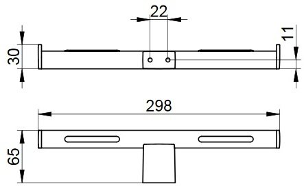 Двойной держатель для туалетной бумаги KEUCO PLAN хром 14963010003