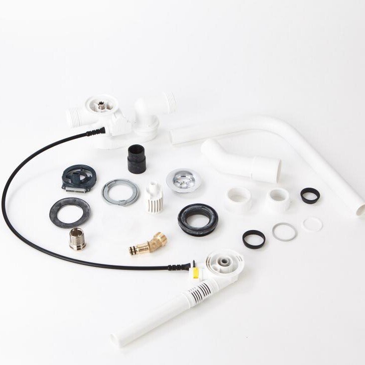 Слив-перелив с наливом Viega Multiplex Trio для ванн с центральным сливом хром 6161.62 727970