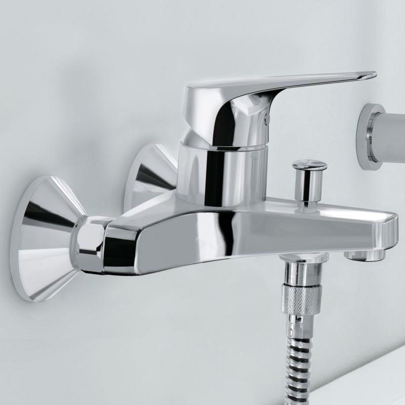 Смеситель для ванны GROHE BauFlow хром 23756000