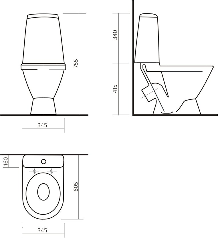 Унитаз-компакт Rosa Лада Комфорт белый WC.CC/Lada/2-DM/WHT.G/S1