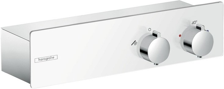 Термостатический смеситель для душа hansgrohe ShowerTablet 350 белый/хром 13102400