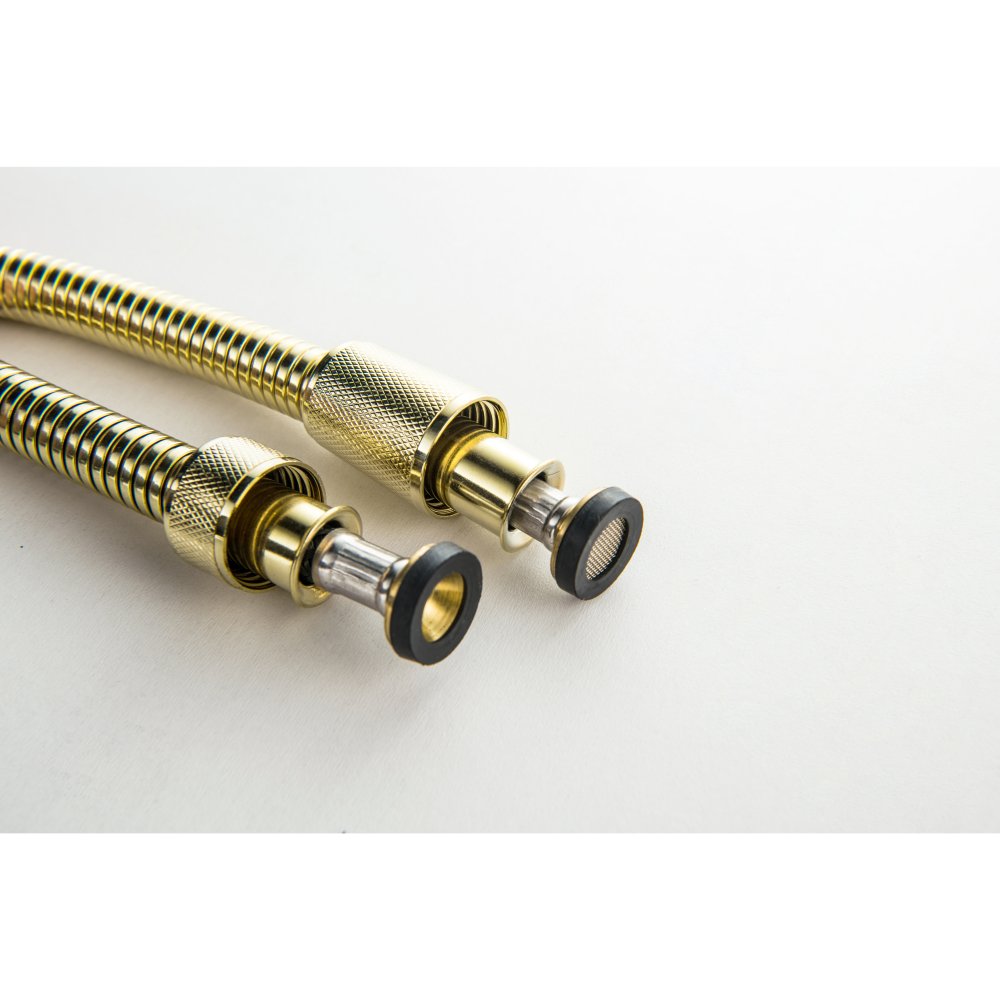 Набор с гигиеническим душем Aquanet Классик со смесителем полированное золото AQ1519PG