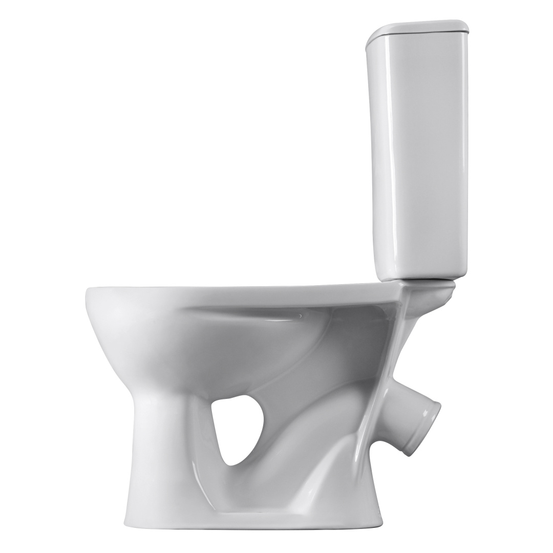 Унитаз-компакт Sanita Орион белый сиденье полипропилен косой выпуск 1.P400.8.S00.00B.F