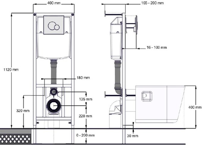 Комплект инсталляция с подвесным унитазом Santek НЕО ПЭК сиденье микролифт панель хром глянец 1.WH50.1.543