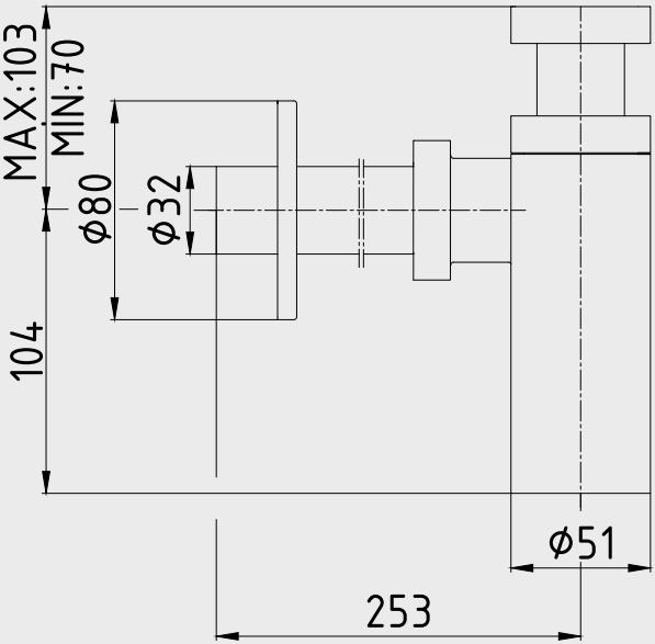 Сифон E.C.A. 102119071EX