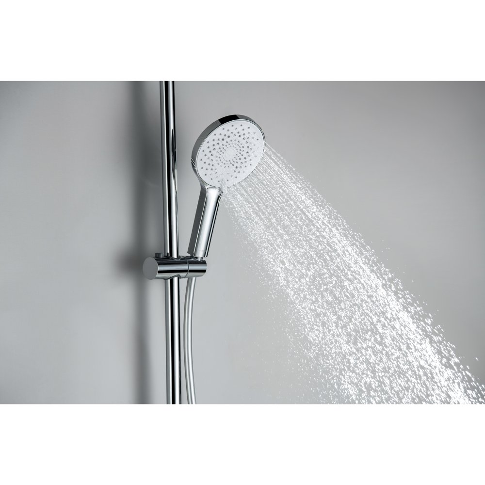 Душевая система Aquanet Лугано AQ2740CR со смесителем для ванны 255 мм хром AQ2740CR