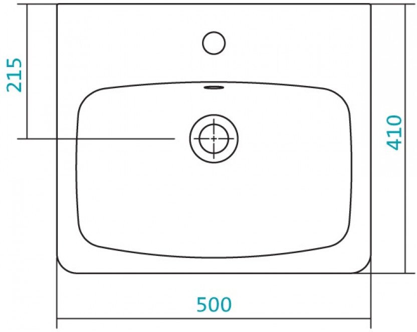 Умывальник Sanita Luxe Нео 50 см 1.WH30.2.184