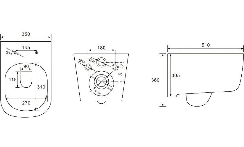 Комплект инсталляции 4 в 1 Aquatek Лугано-019 рама Standard INS-0000012 и унитаз AQ2002-00 ЛУГАНО-019 4в1