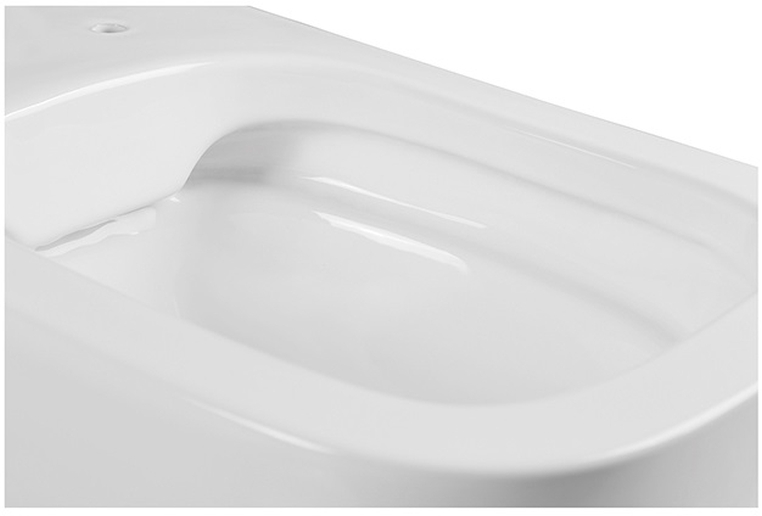 Унитаз подвесной безободковый Aquanet Дива 510х350х360 мм сиденье микролифт AQ2012-00