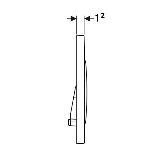 Клавиша смыва Geberit Sigma20 двойной смыв белый матовый 115.882.01.1