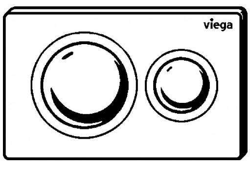 Панель смыва для унитазов Viega Prevista Visign for Style 20 пластик матовый хром 8610.1 773786