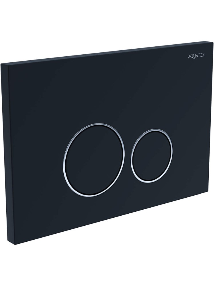 Панель смыва Tops Pneumo S круглые клавиши черный матовый PNS-0000015