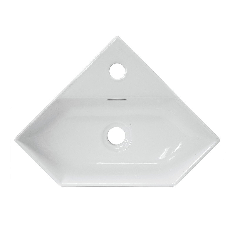 Умывальник угловой Creavit Line 35 белый WB.CR/Line/35-C/WHT.G/S1