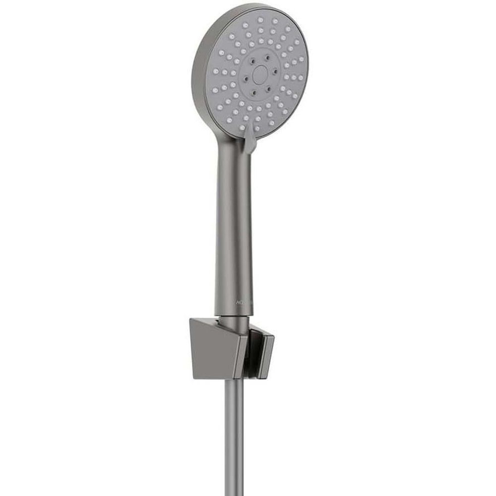 Душевой набор Aquanet Бетта 100 3jet оружейная сталь AQ2032BGM