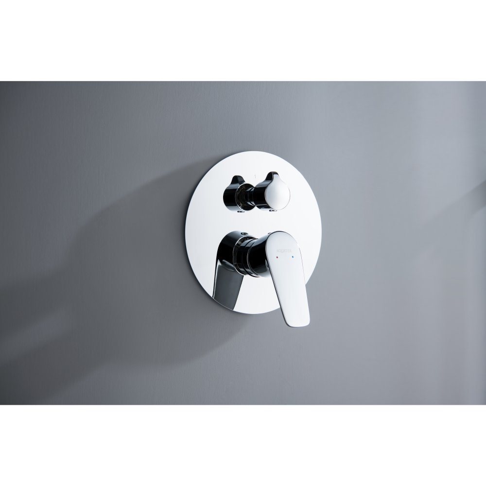 Смеситель для ванны Aquanet Бетта скрытого монтажа 3 режима хром AQ1147CR