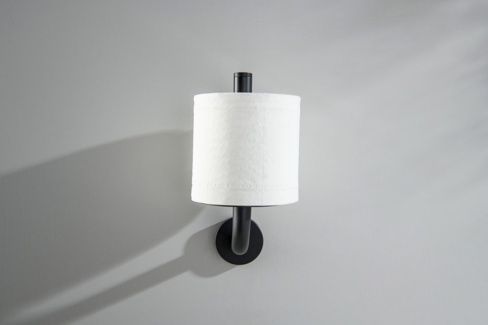 Бумагодержатель для запасного рулона Aquanet Оберон матовый черный AQ4207MB