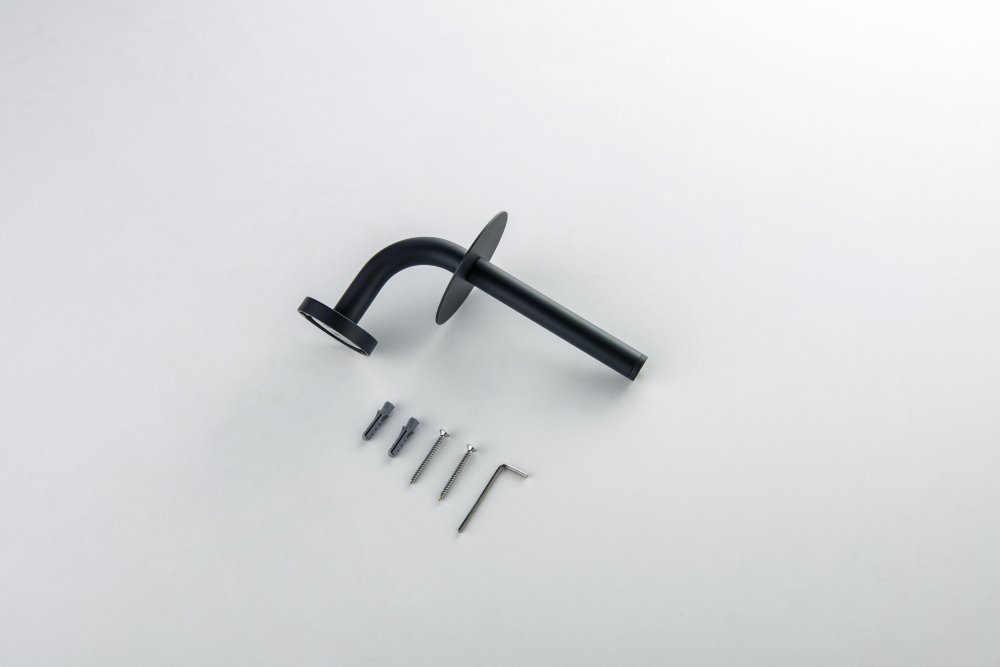 Бумагодержатель для запасного рулона Aquanet Оберон матовый черный AQ4207MB