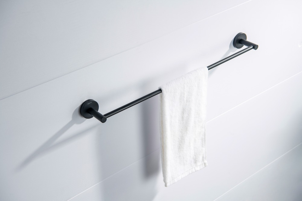 Полотенцедержатель Aquanet Европа 600 мм матовый черный AQ4114MB