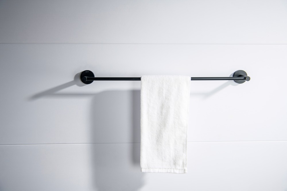 Полотенцедержатель Aquanet Европа 600 мм матовый черный AQ4114MB