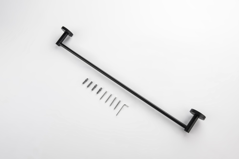 Полотенцедержатель Aquanet Европа 600 мм матовый черный AQ4114MB