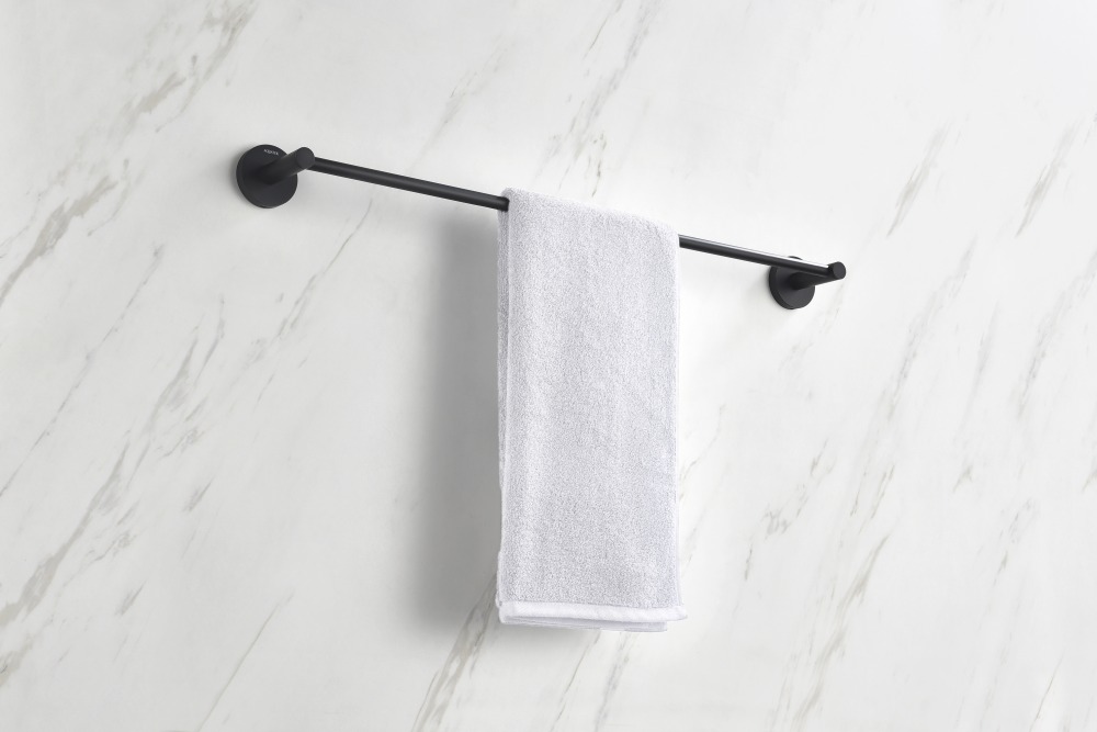 Полотенцедержатель Aquanet Европа 600 мм матовый черный AQ4114MB