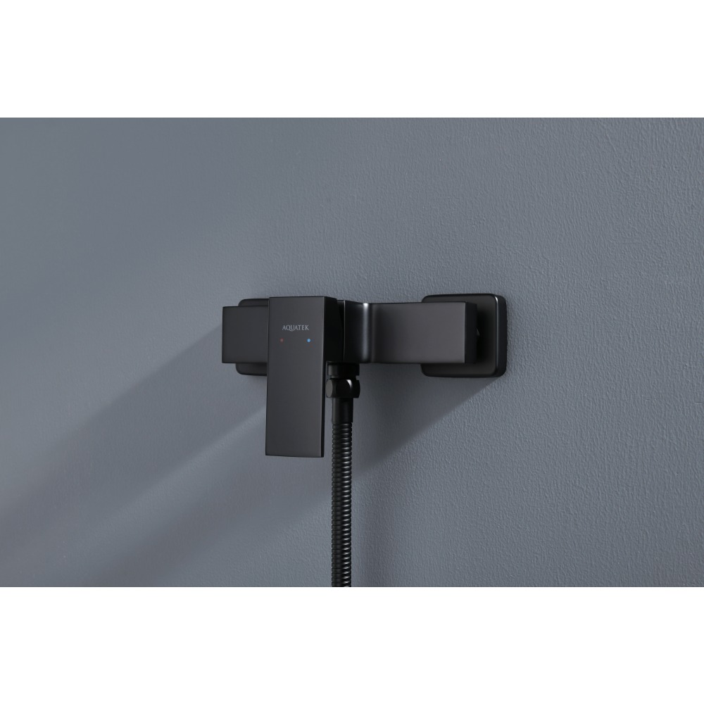 Смеситель для душа Aquanet Libra черный матовый AQ1660MB
