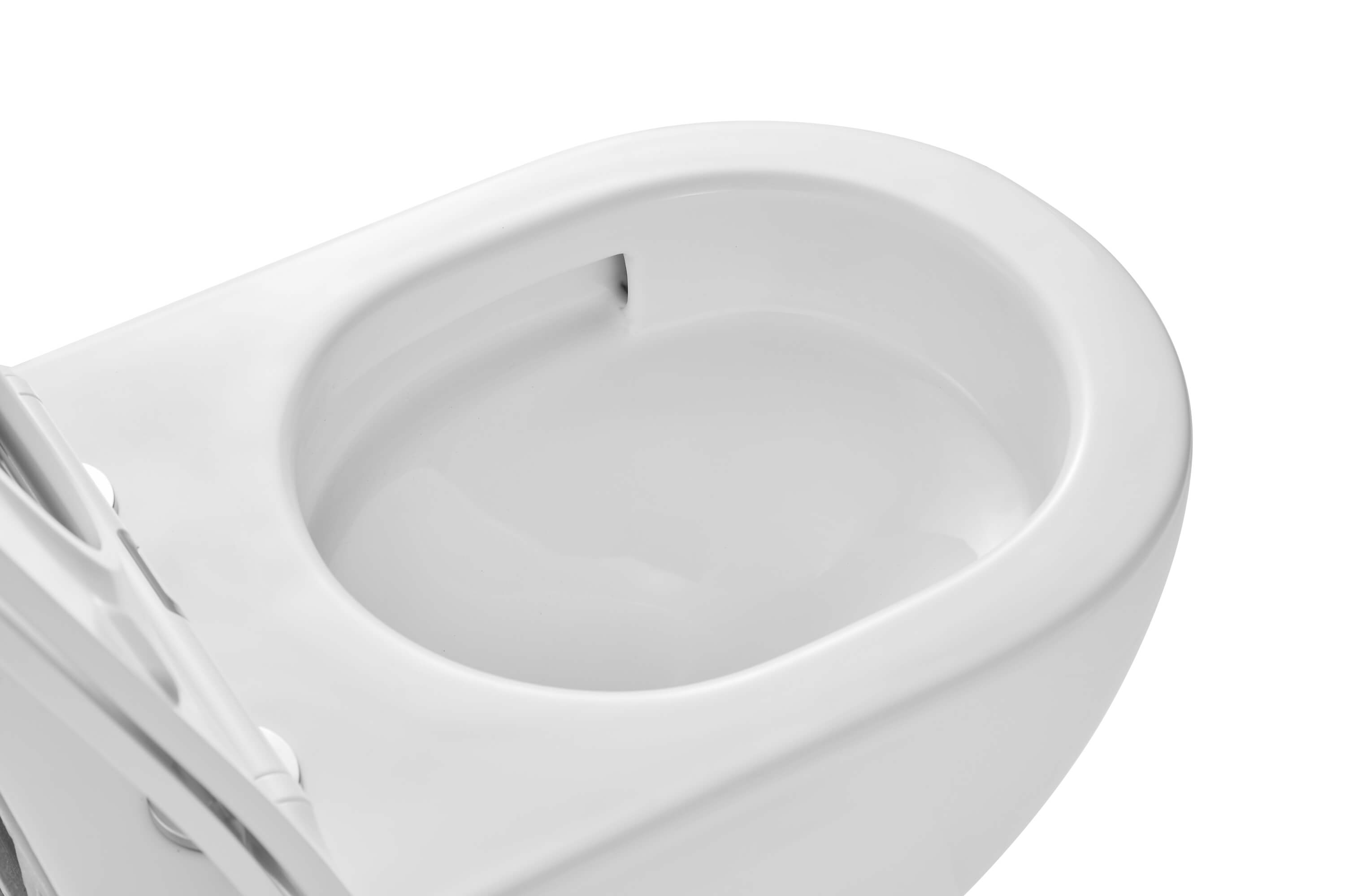 Унитаз подвесной безободковый Aquanet Europa Tornado 531x360x344 мм с сиденьем микролифт AQ1190T-00